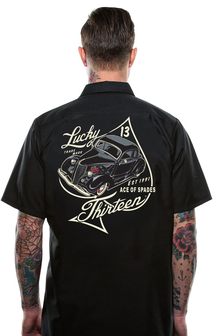 Lucky 13 The ACE OF SPADES Work Shirt – Sh-Boomm